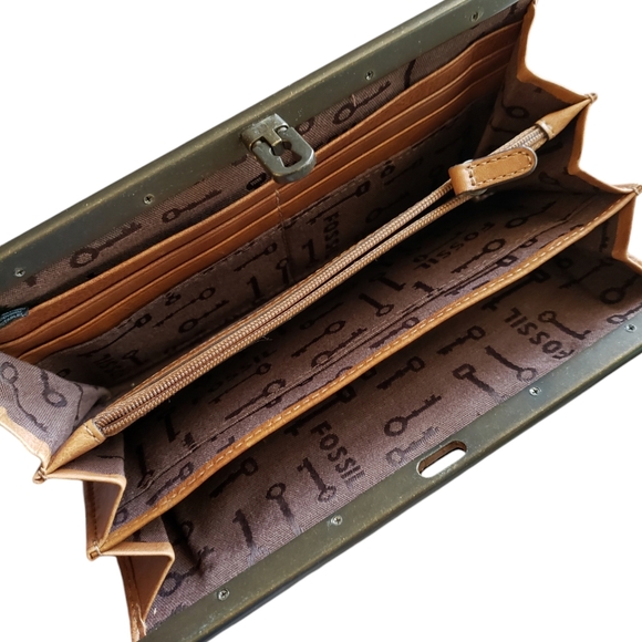 fossil vintage reissue wallet clutch - Picture 7 of 9